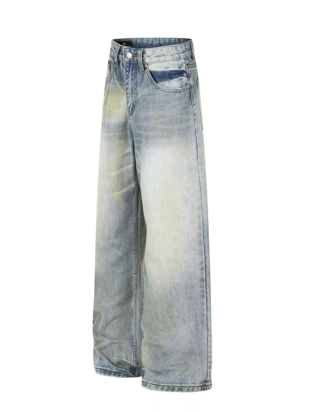 Men's Vintage Wash Wide Leg Jeans