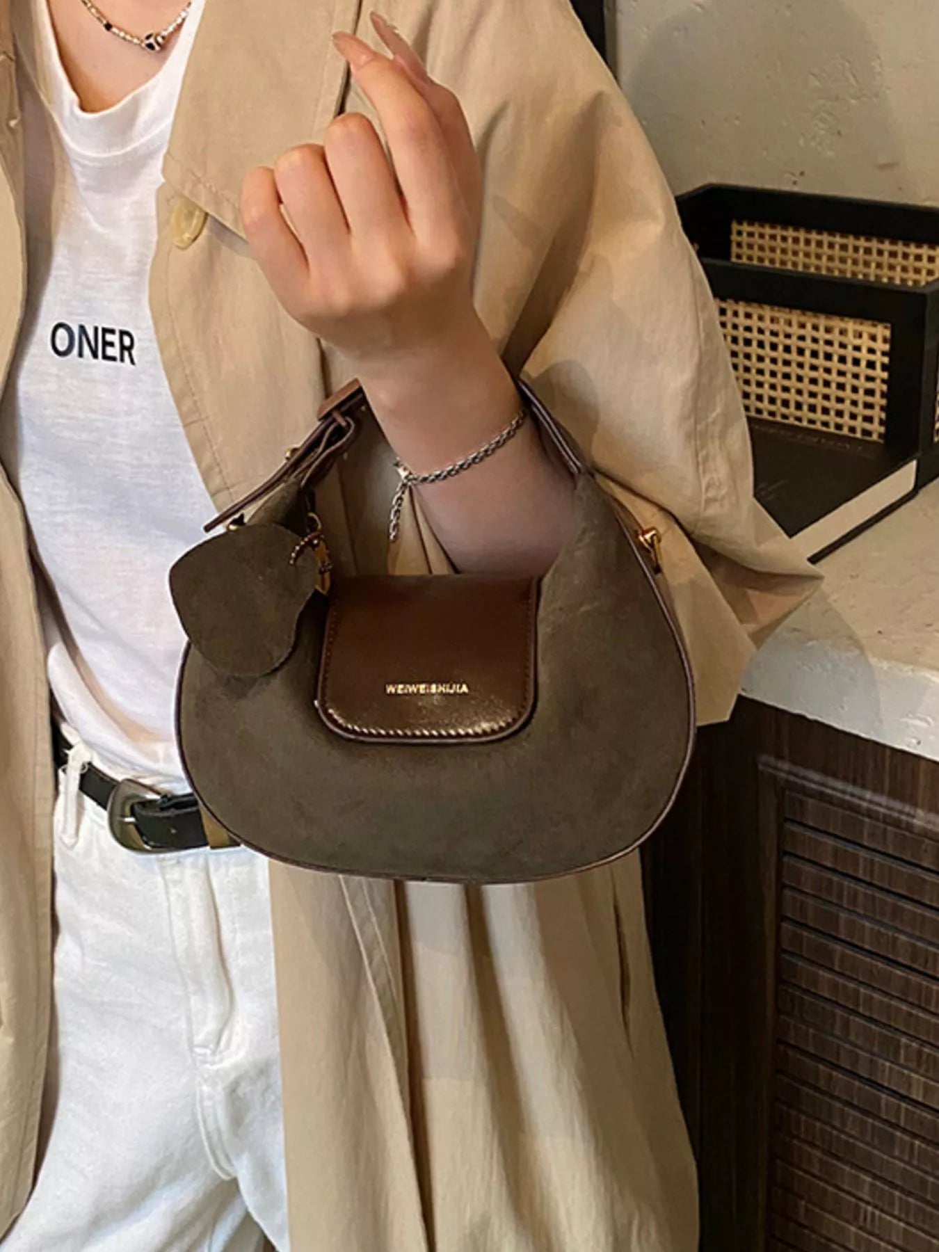 Top Handle Crossbody Bag
