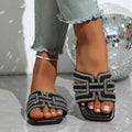 Rhinestone Open Toe Sandals