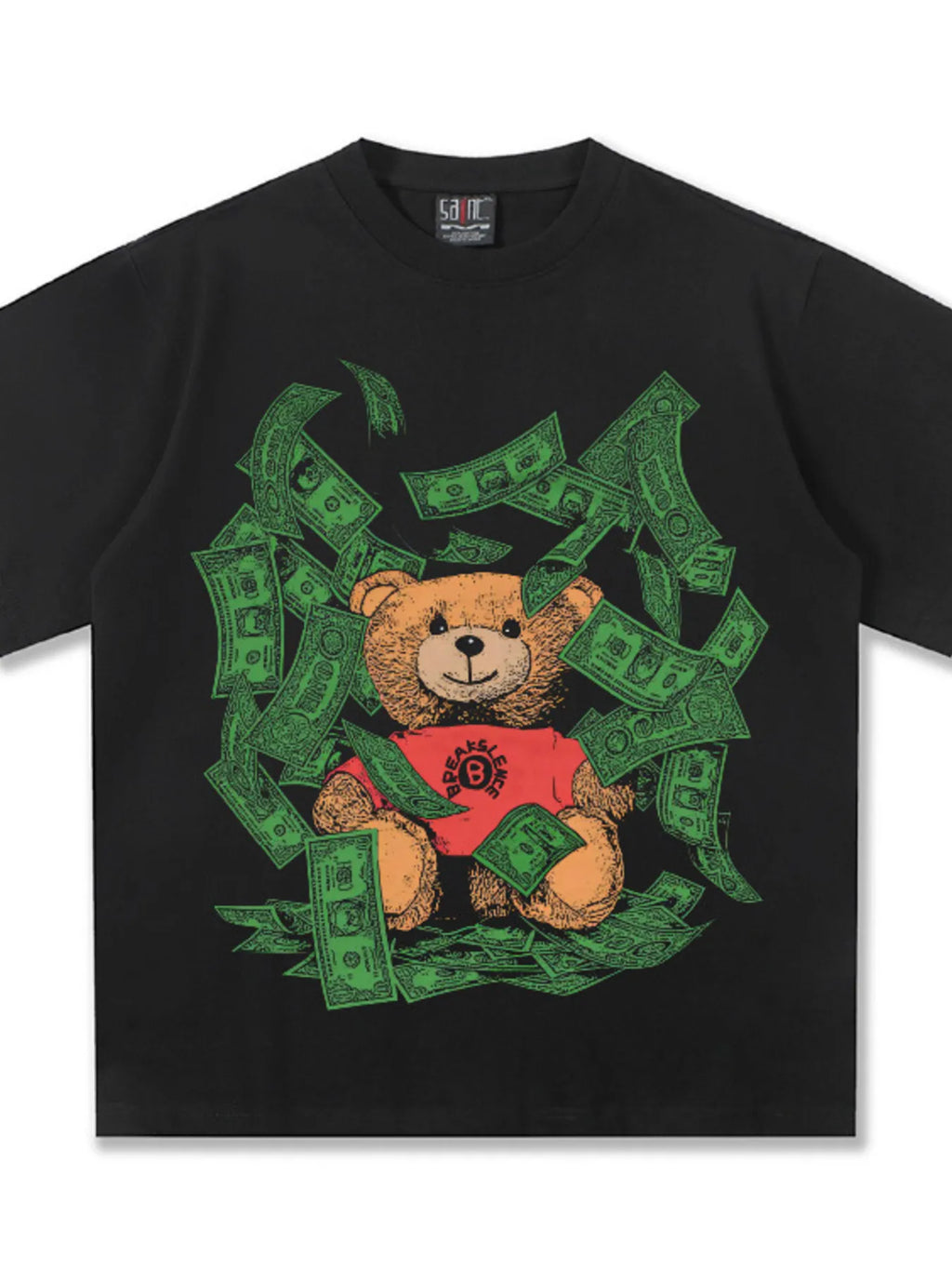 Men's Money Bear Graphic Short Sleeve T-Shirt