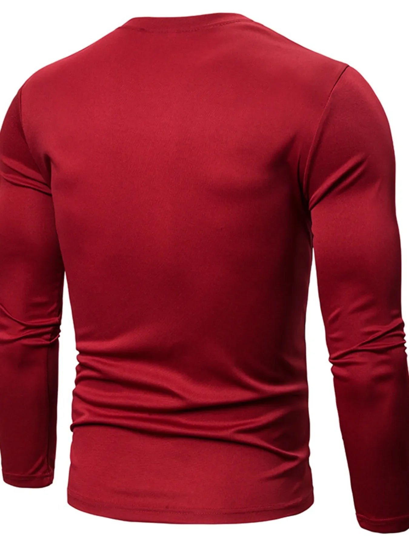 Men's Full Size Color Block Long Sleeve T-Shirt Plus Size