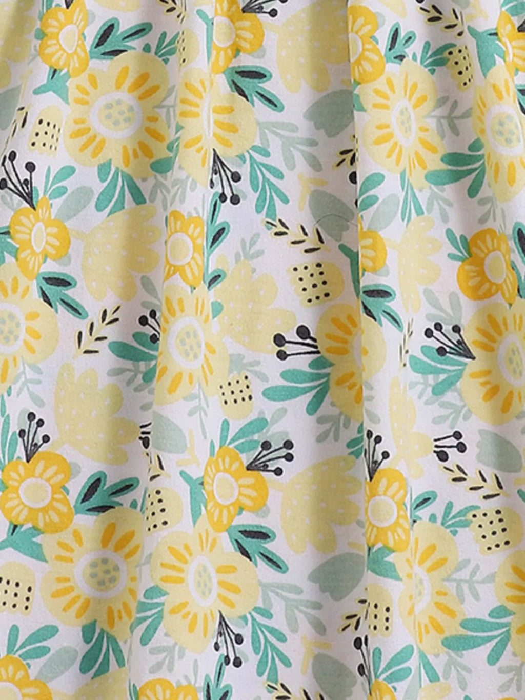 Children's Floral Print Spaghetti Strap Dress