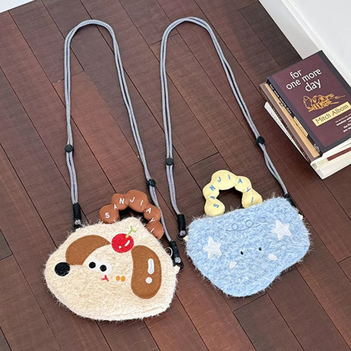 Cartoon Plush Crossbody Bag
