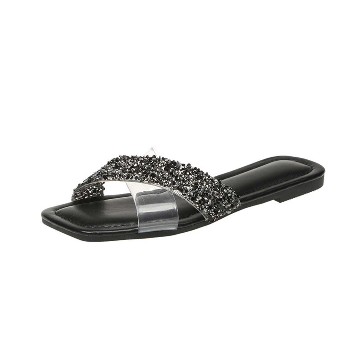 Open Toe Rhinestone Sandals