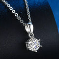 5 Carat Moissanite 925 Sterling Silver Pendant Necklace