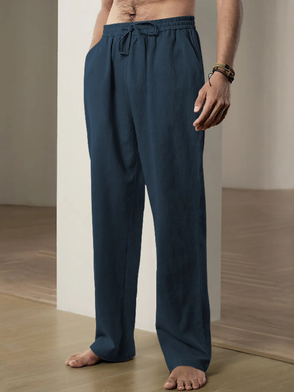 Men's Plus Size Drawstring Loose Fit Pants