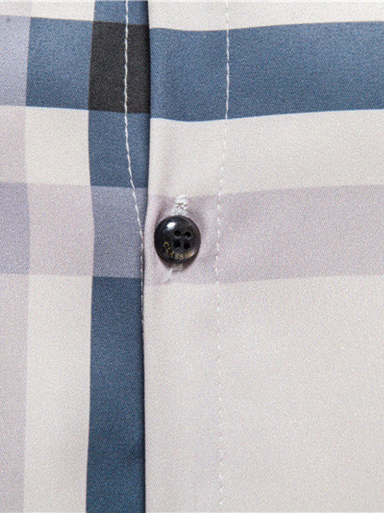 Men's Plaid Button Up Long Sleeve Shirt