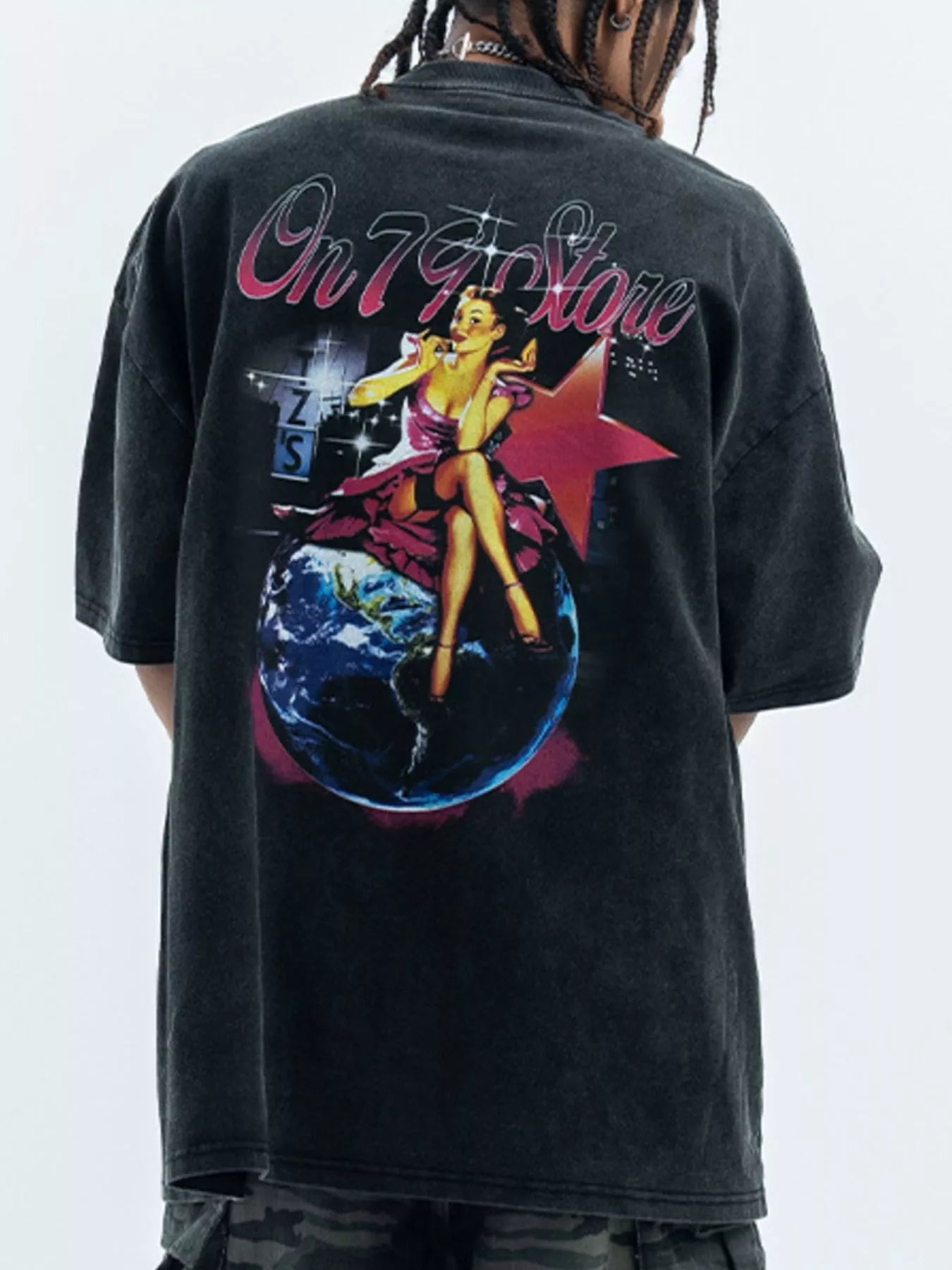 Men's Vintage Graphic Oversized T-Shirt