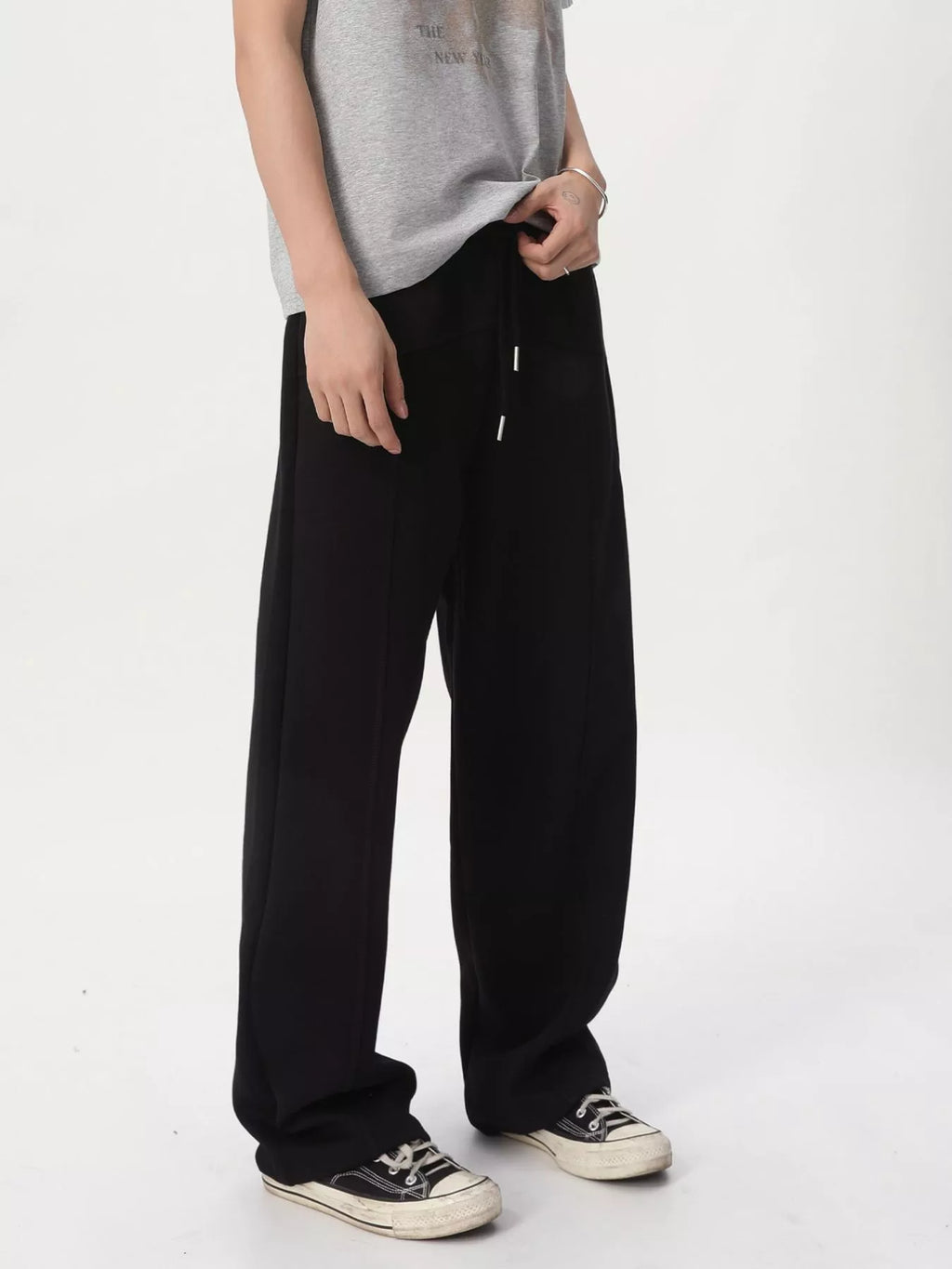 Men's Wide Leg Drawstring Pants
