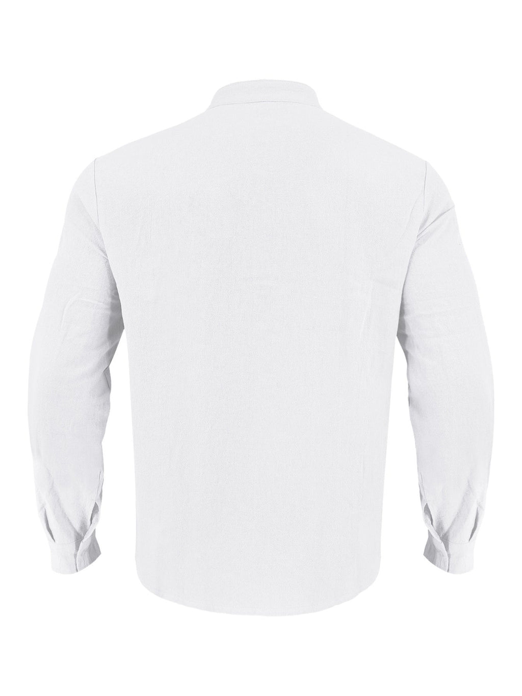 Men's Full Size Button Detail Long Sleeve Shirt Plus Size