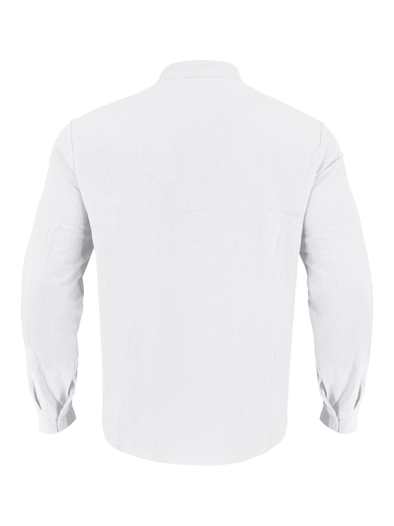 Men's Full Size Button Detail Long Sleeve Shirt Plus Size