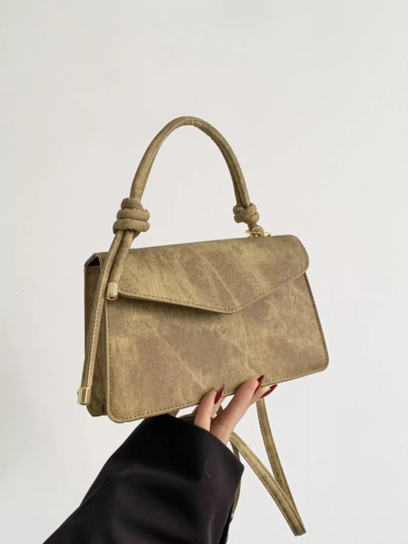 Flap Crossbody Bag with Top Handle