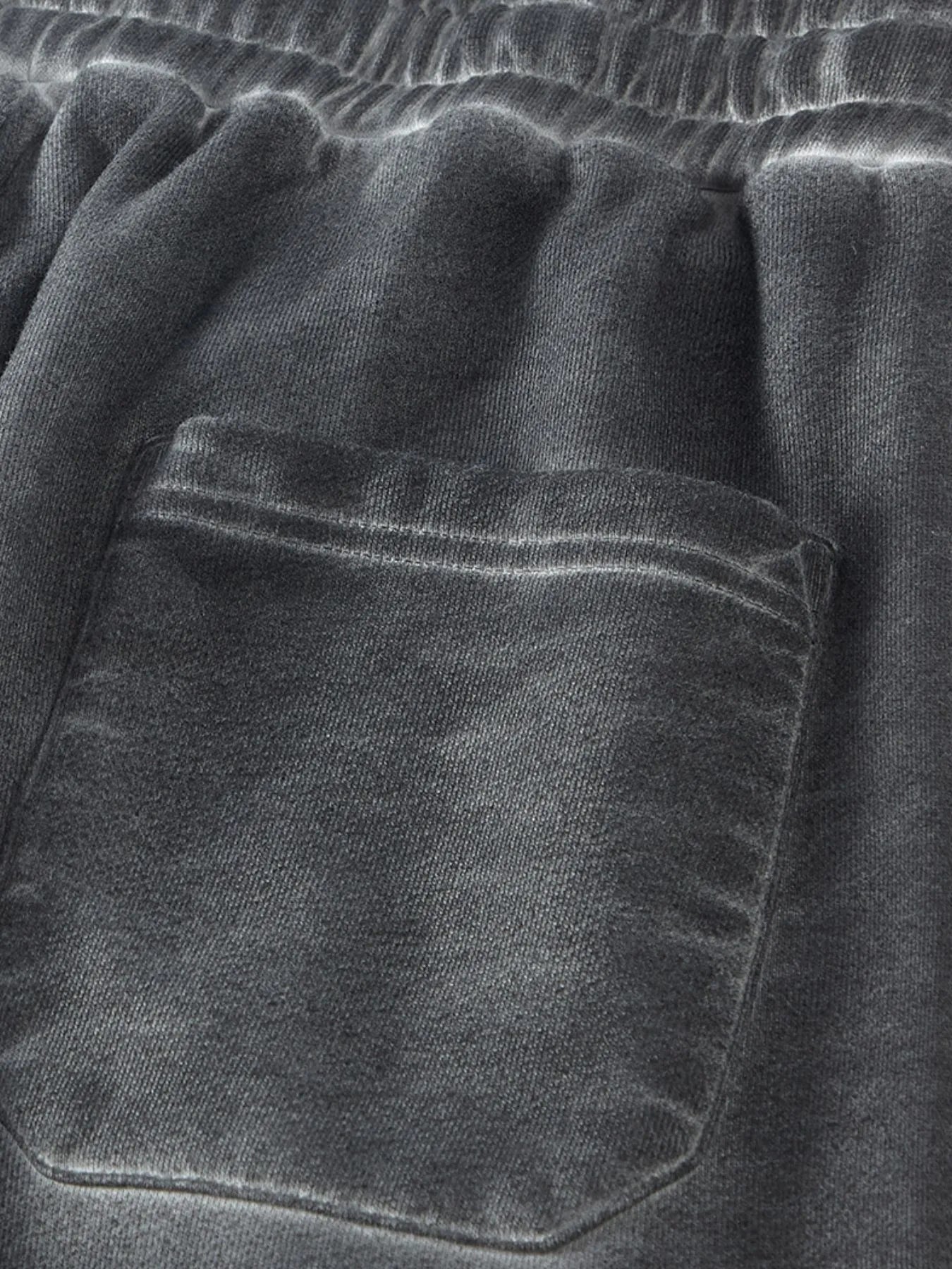 Men's Drawstring Washed Straight Sweatpants