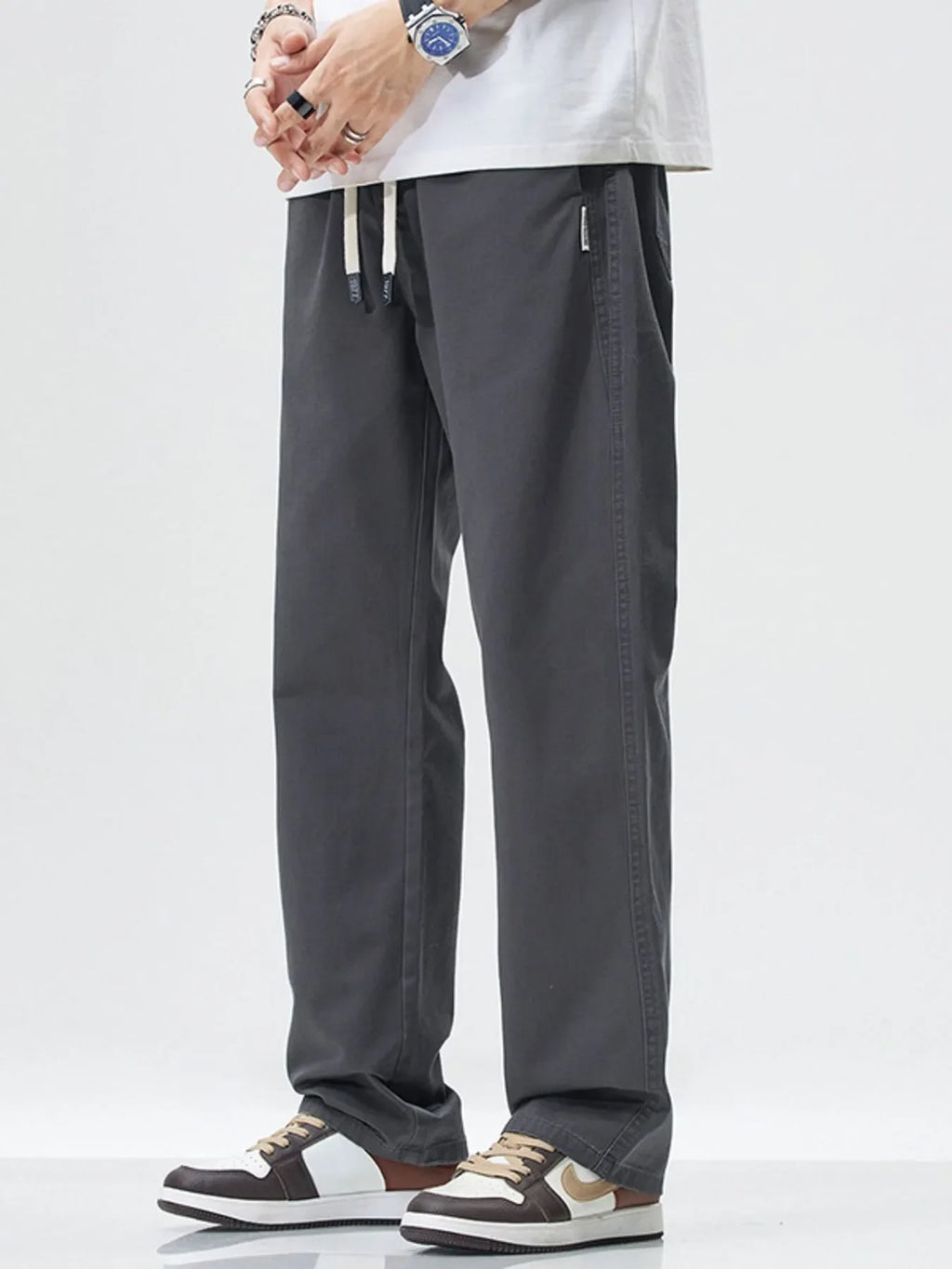 Men's Full Size Wide Leg Casual Pants Plus Size