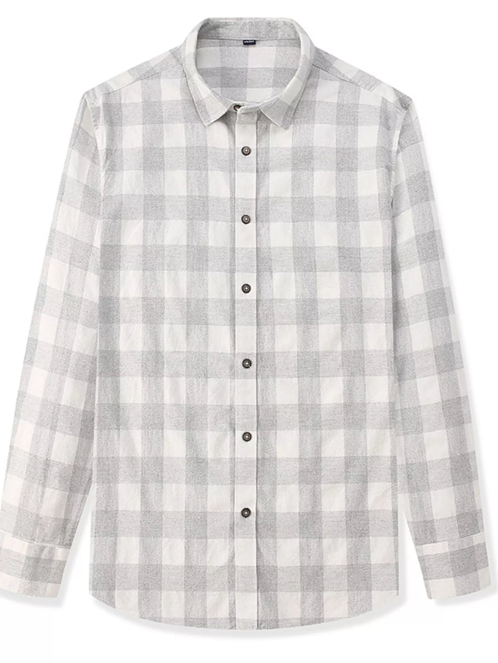 Men's Full Size Casual Plaid Button Up Shirt Plus Size