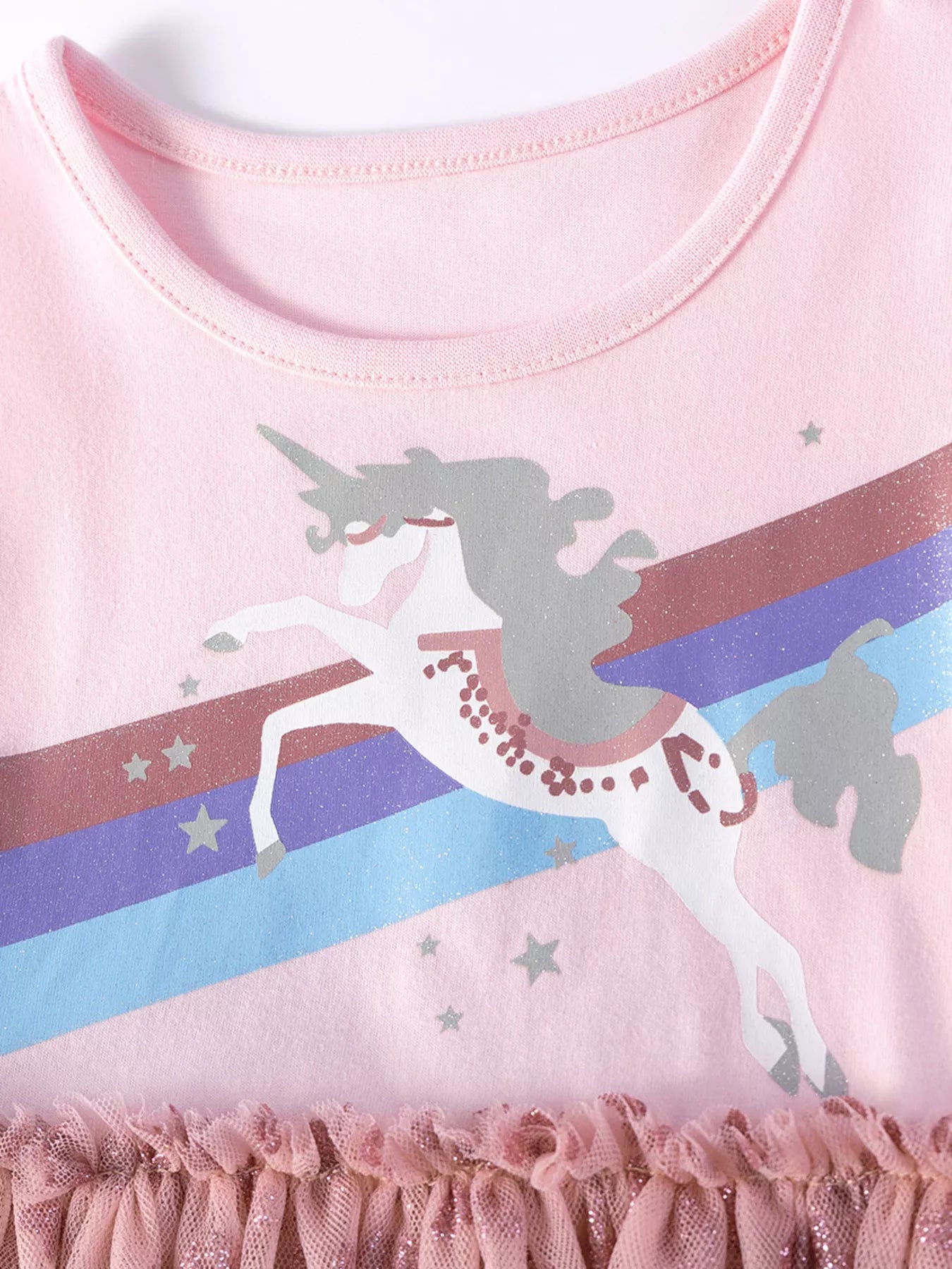 Children's Unicorn Rainbow Tulle Dress