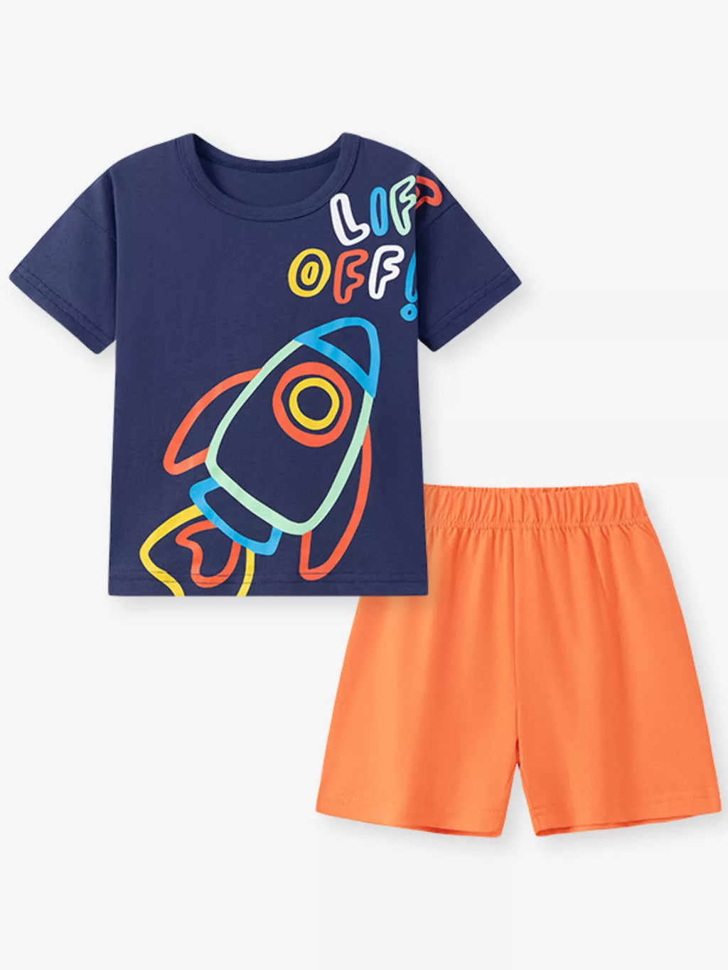 Children's Rocket T-Shirt & Shorts Set