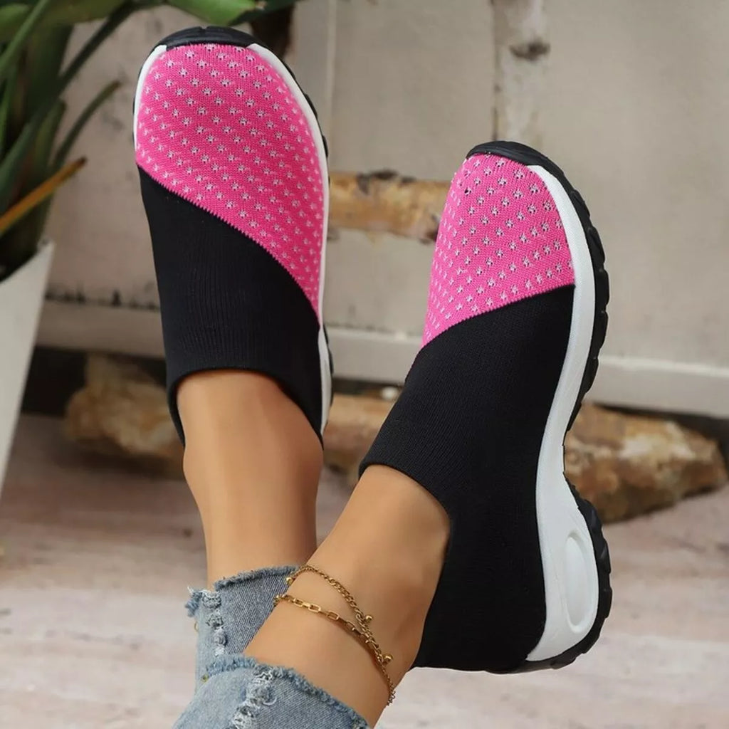 Color Block Mesh Athletic