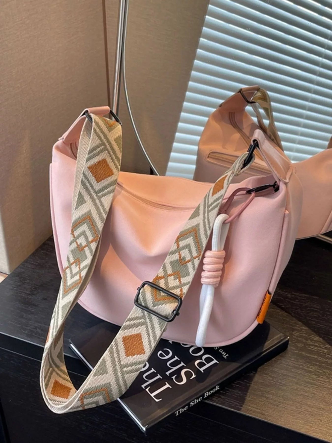 Geometric Strap Crossbody Bag
