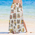 Baha Ranch Vintage Cowgirl Collage Beach Coverup Skirt