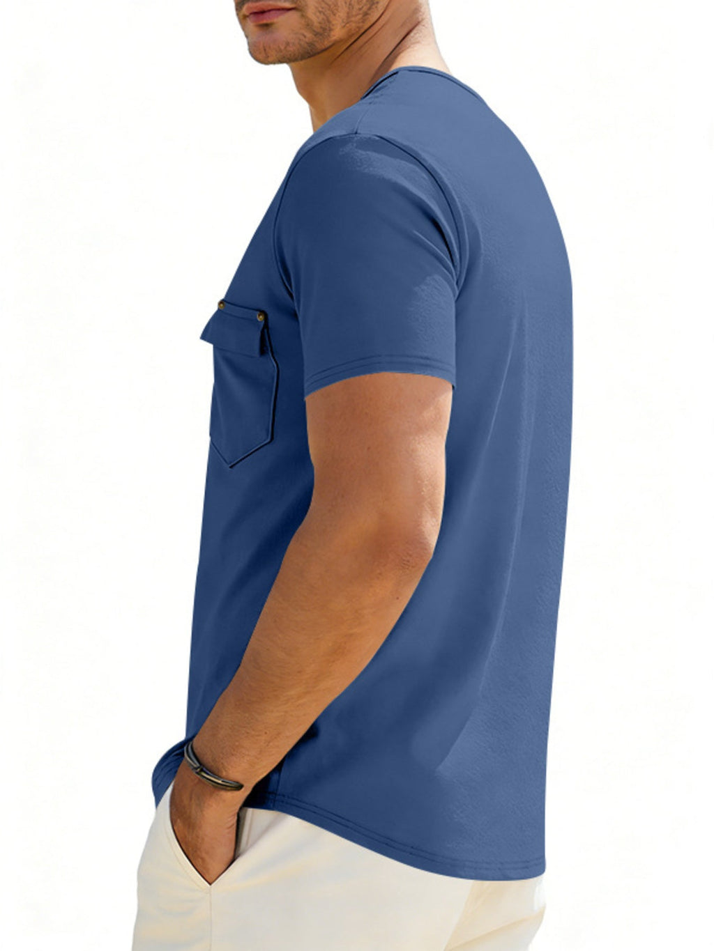 Men's Full Size Short Sleeve Pocket T-Shirt Plus Size