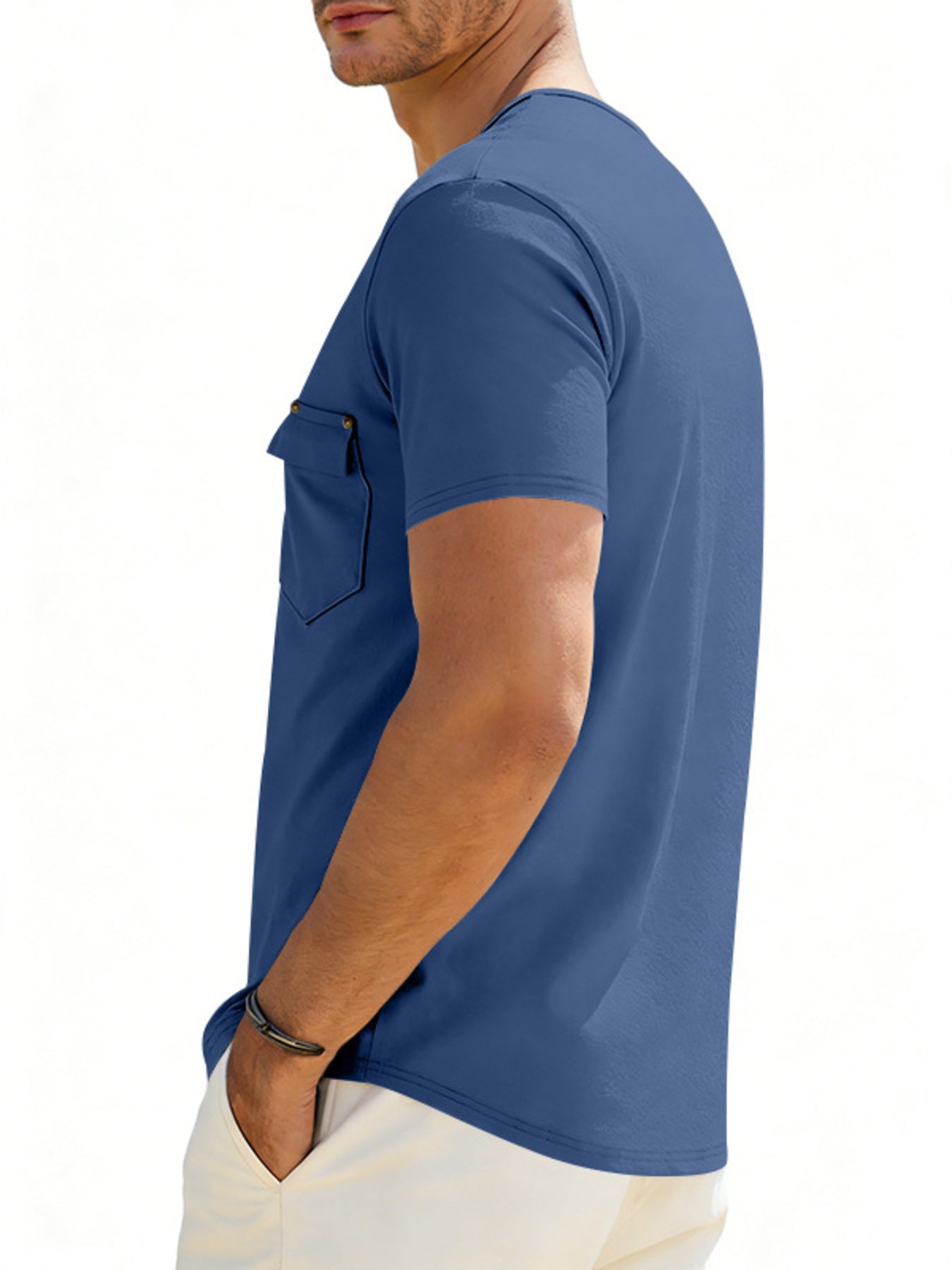 Men's Full Size Short Sleeve Pocket T-Shirt Plus Size