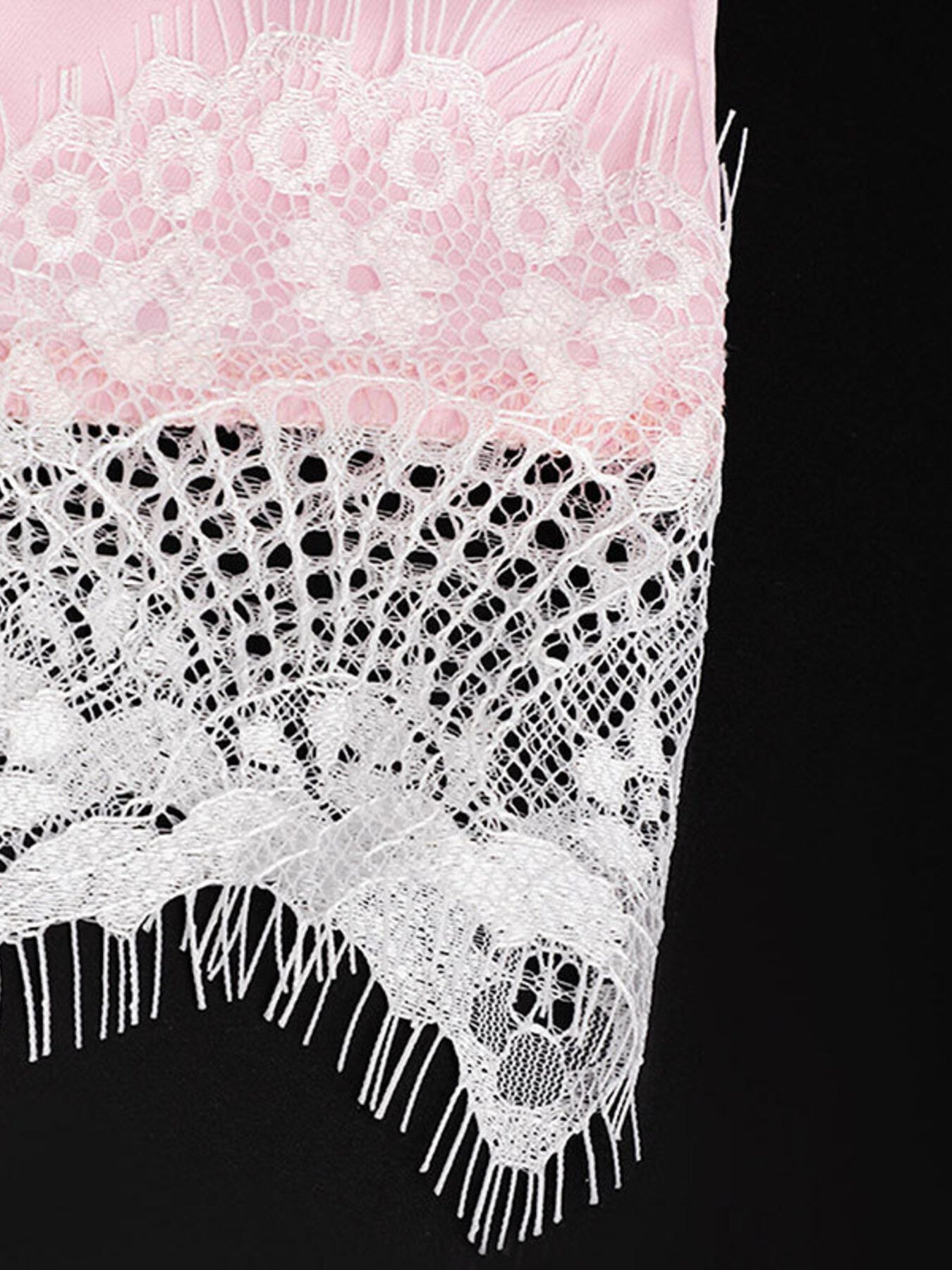 Lace Trimmed Satin Cami