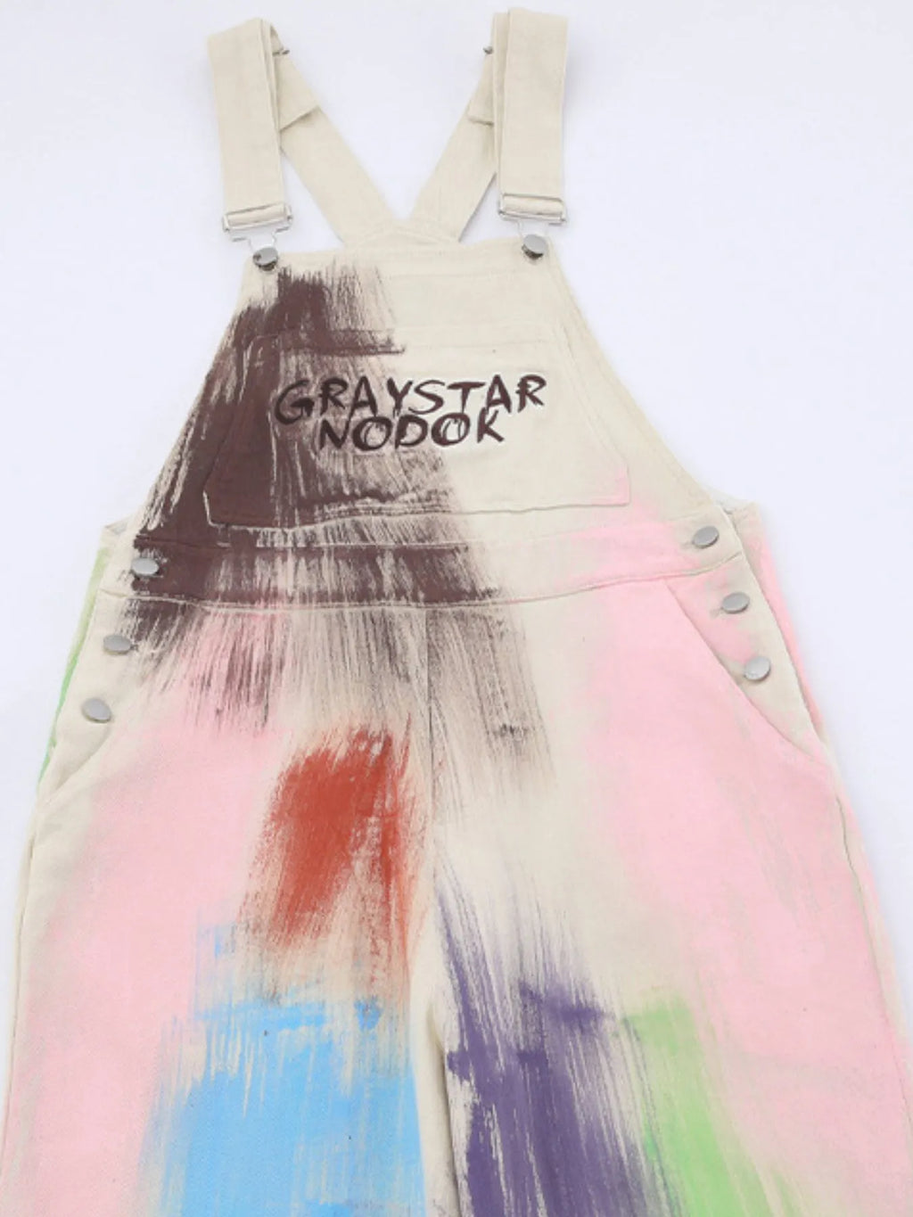 Colorful Wide Leg Overalls