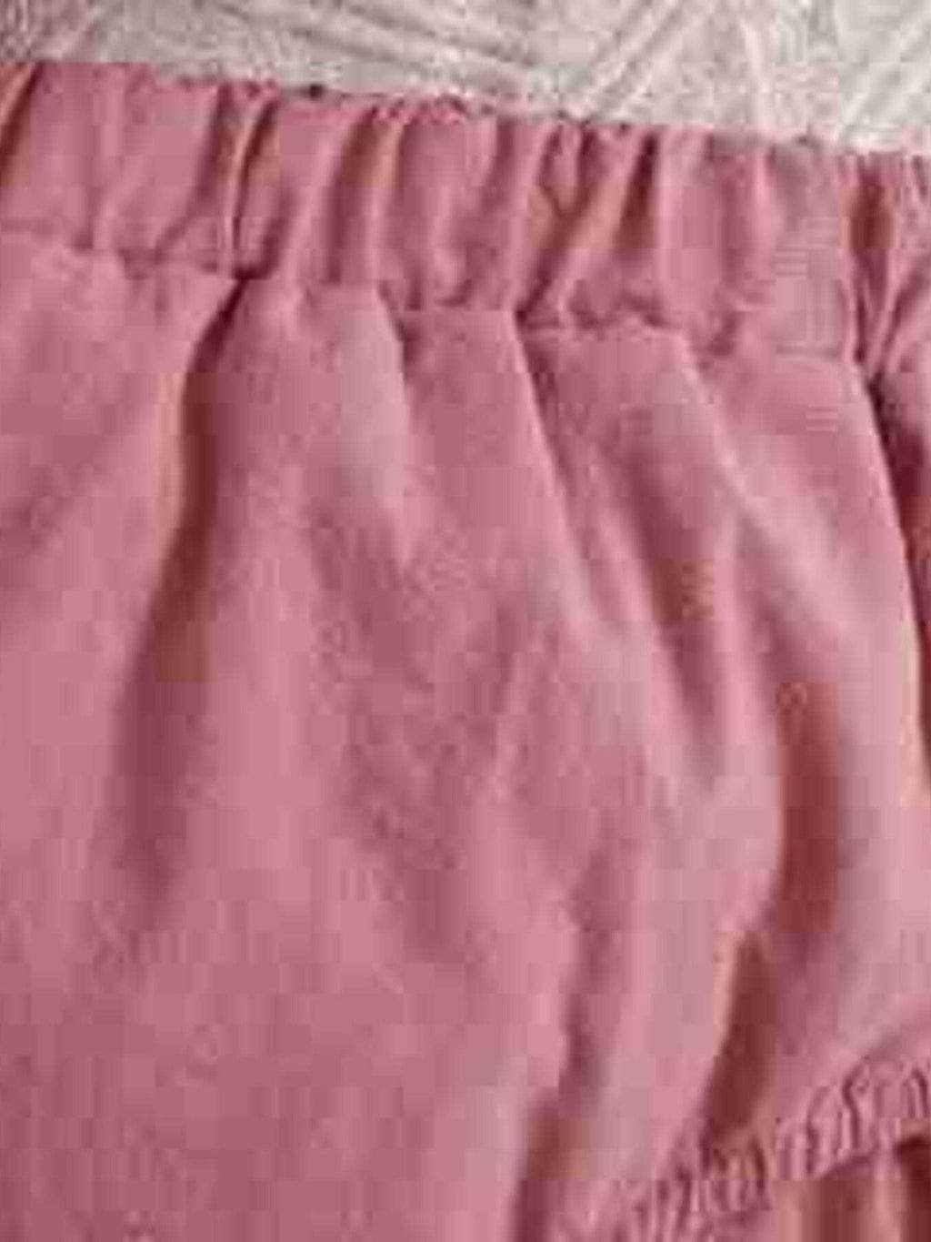 Children's Ruffle Trim Button Front Top and Shorts Set