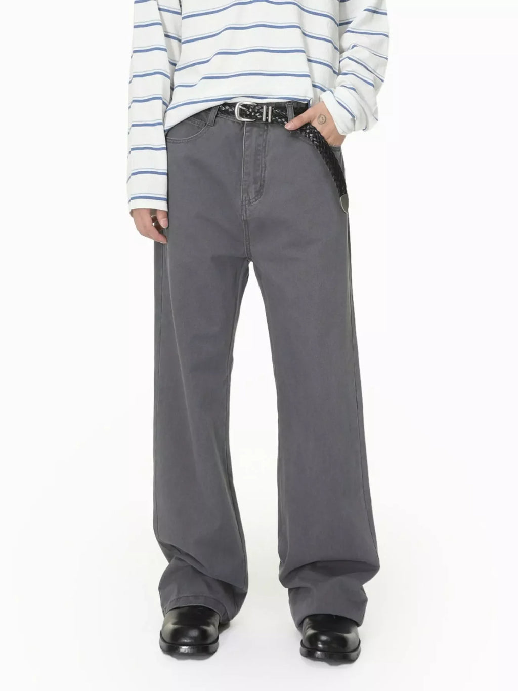 Men's Washed Loose Fit Jeans