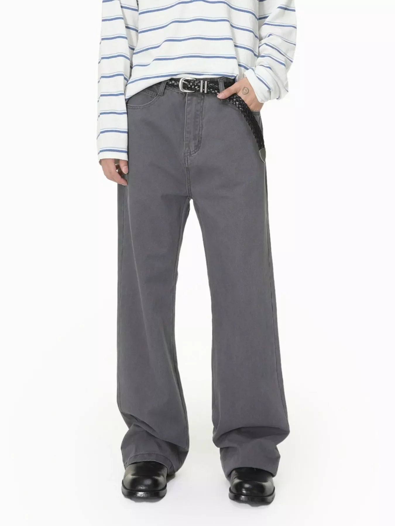 Men's Washed Loose Fit Jeans