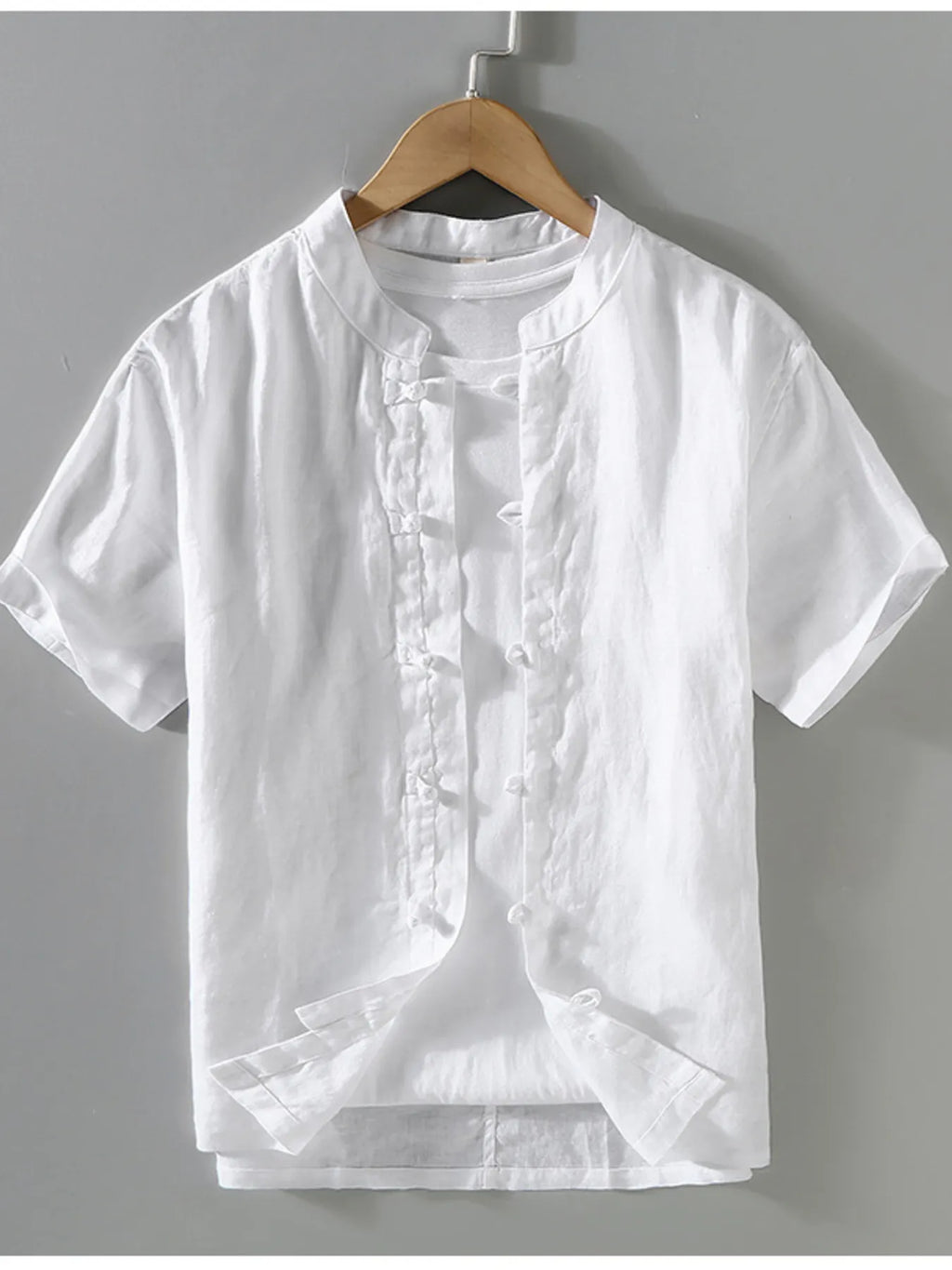 Men's Plus Size Button-Up Short Sleeve Casual Shirt