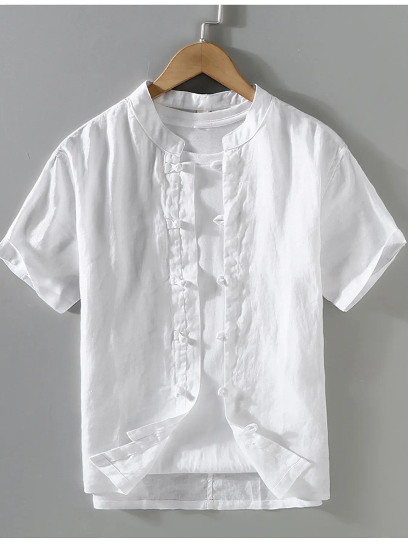 Men's Plus Size Button-Up Short Sleeve Casual Shirt