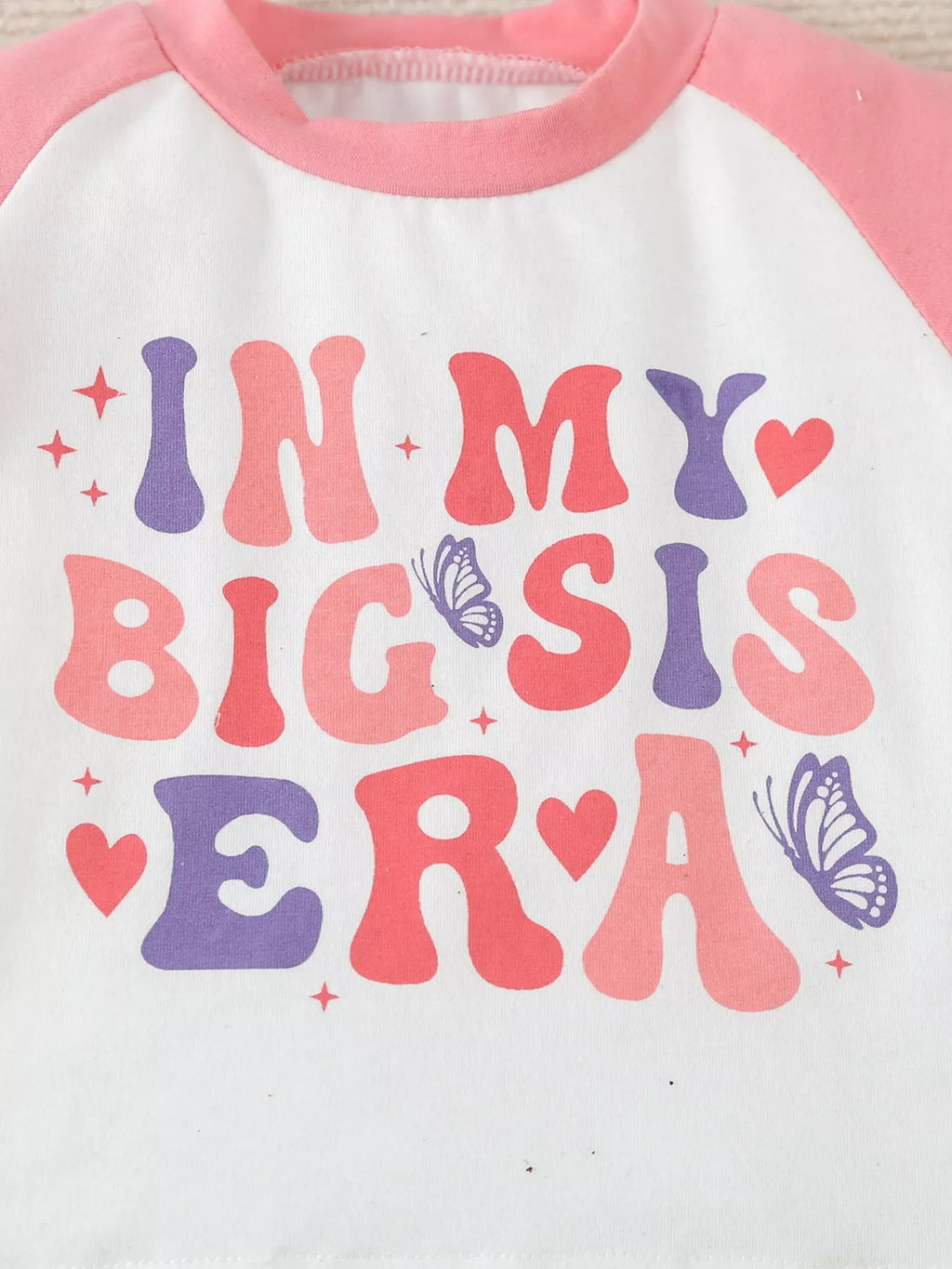 Children's Letter Graphic Tee and Shorts Set
