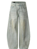 Men's Vintage Washed Wide Leg Jeans