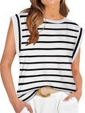 Striped Round Neck Tank