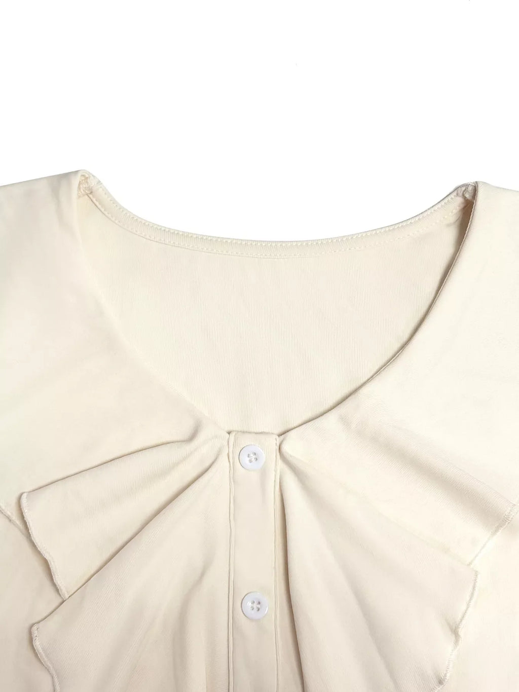 Ruffled Flounce Sleeve Blouse