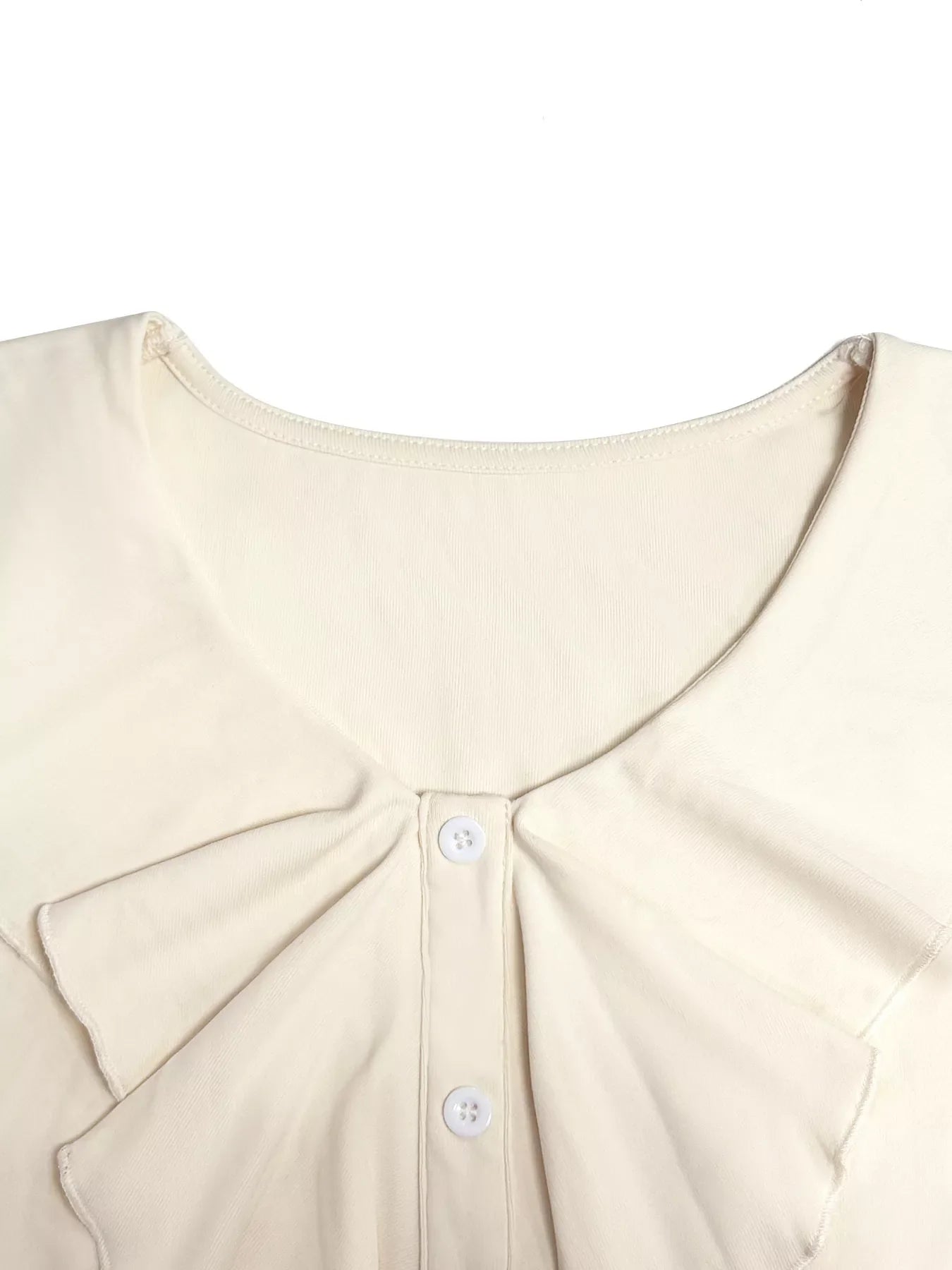 Ruffled Flounce Sleeve Blouse