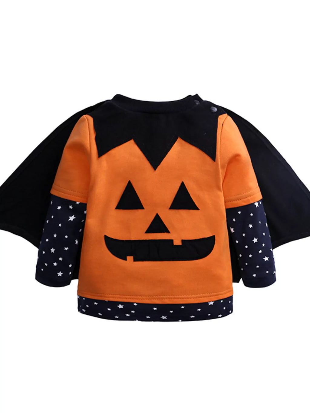 Children's Halloween Pumpkin Face Long Sleeve 4-Piece Set