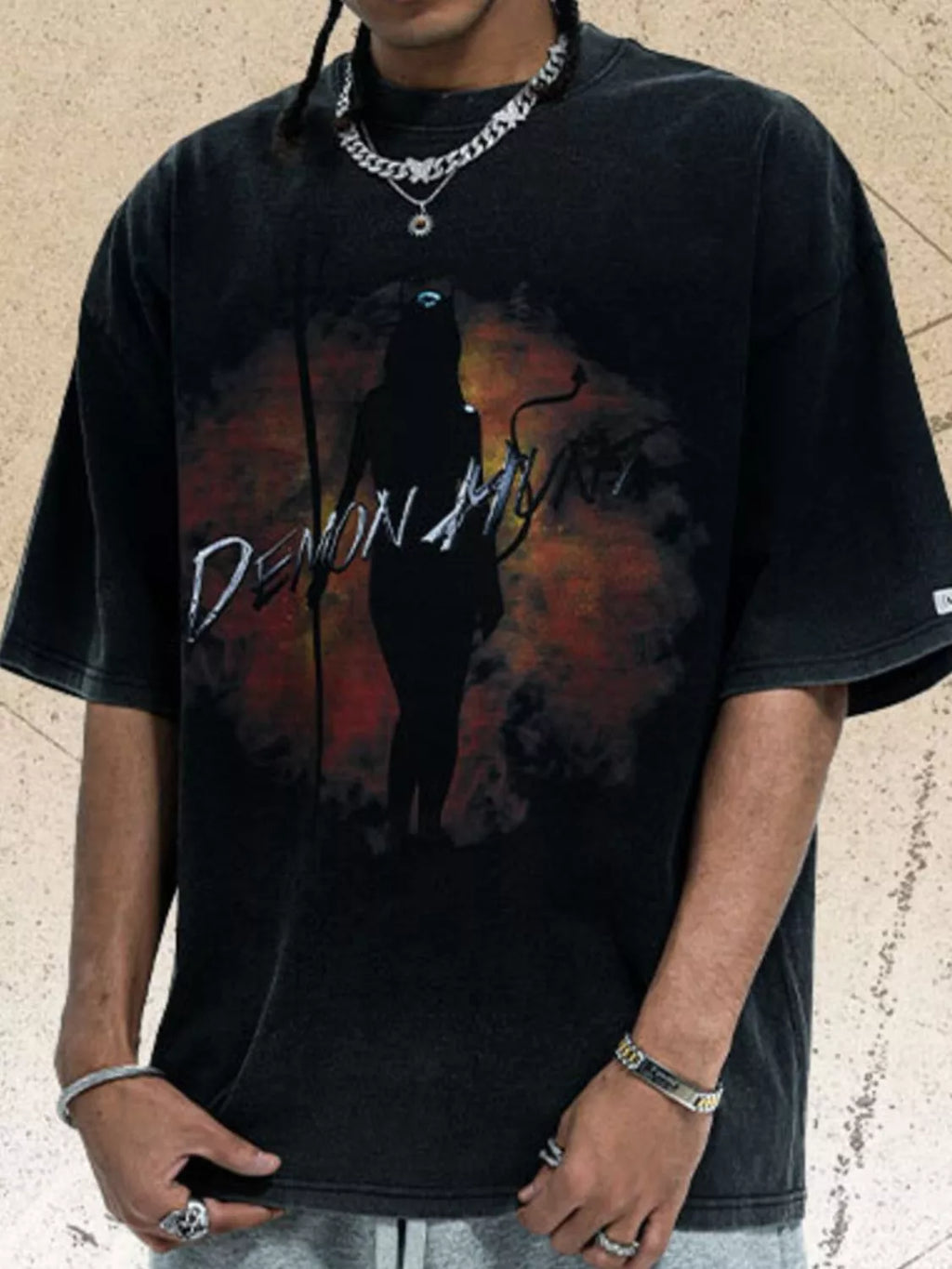 Men's Graphic Round Neck Half Sleeve T-Shirt