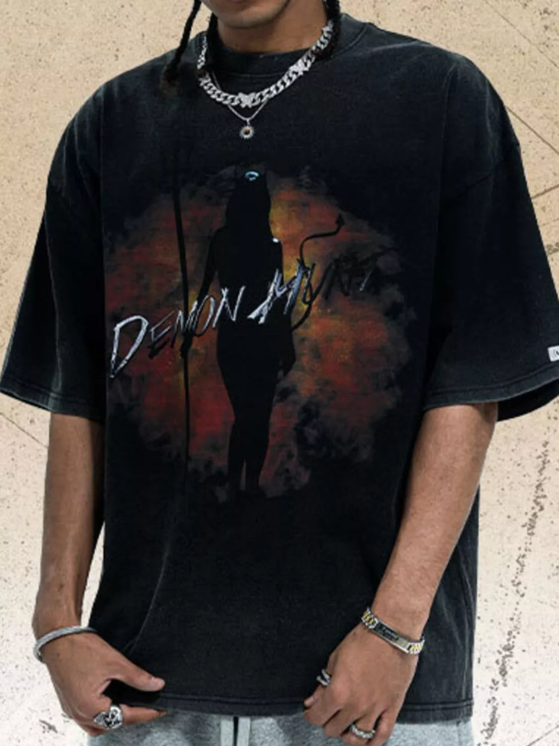 Men's Graphic Round Neck Half Sleeve T-Shirt