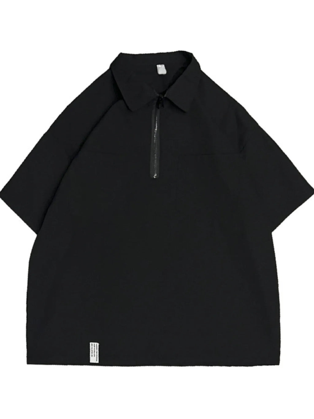 Men's Half-Zip Oversized Blouse