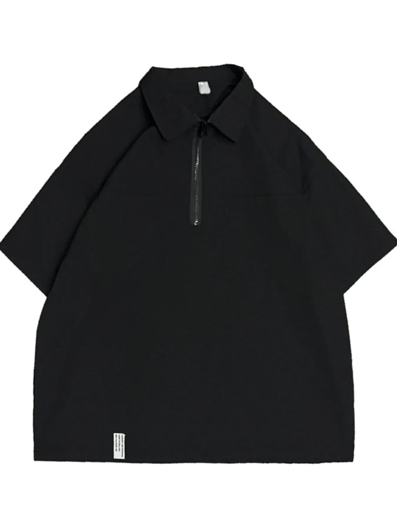 Men's Half-Zip Oversized Blouse