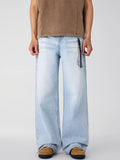 Men's Wash Wide Leg Jeans