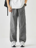 Men's Plus Size Drawstring Wide Leg Pants