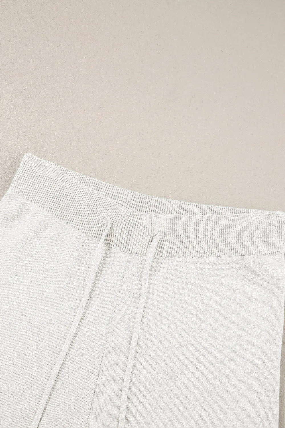 Contrast Trim Round Neck Top and Pants Set