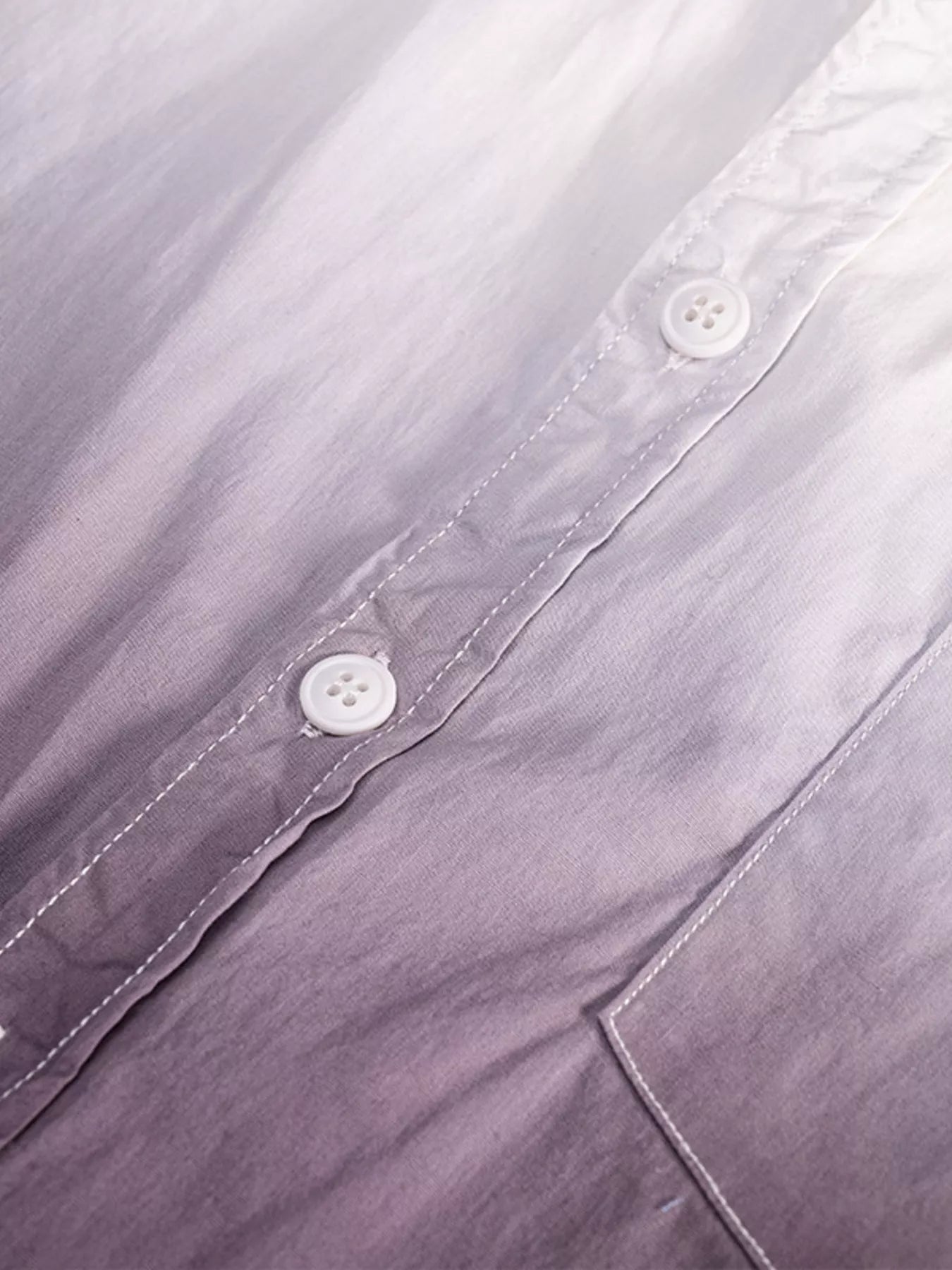 Men's Plus Size Gradient Long Sleeve Shirt
