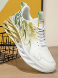 Round Toe Lace Up Mesh Athletic