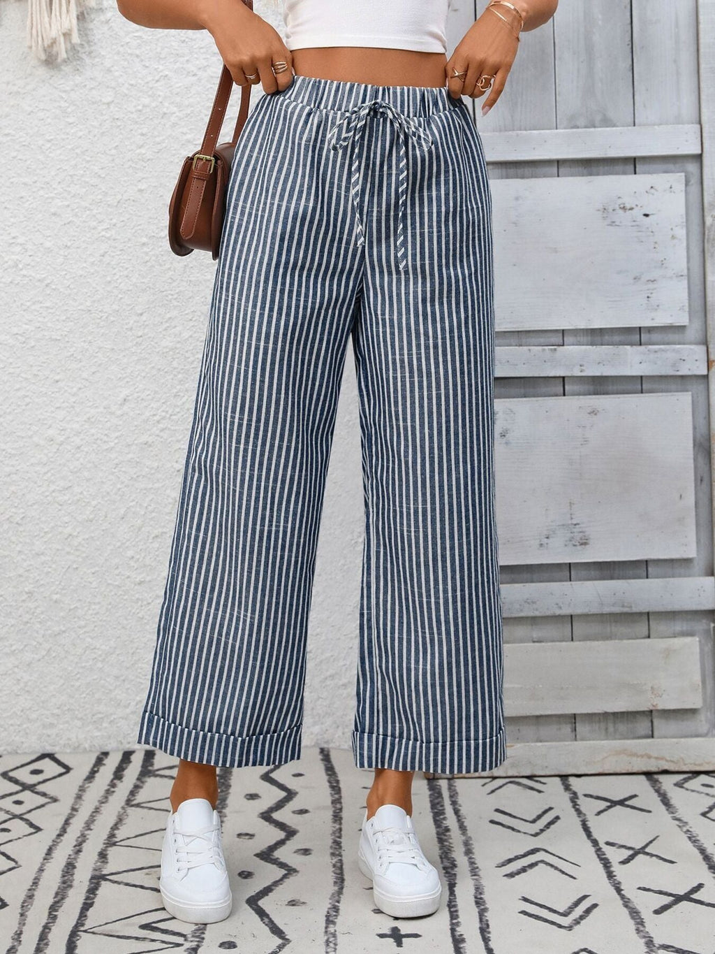 Striped Wide Leg Pants