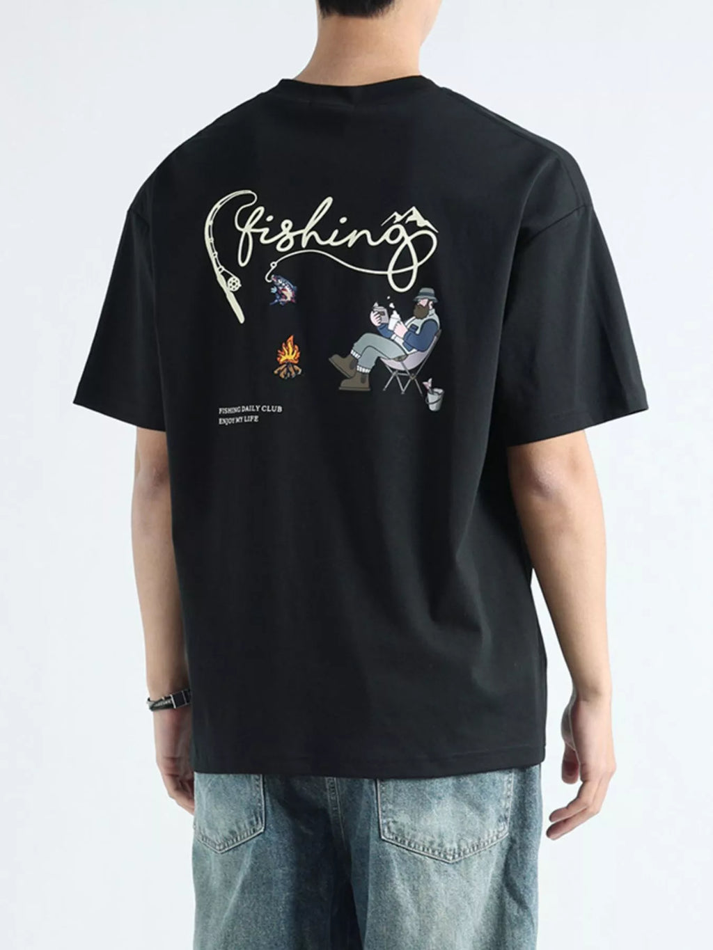 Men's Plus Size Graphic Relaxed Fit T-Shirt